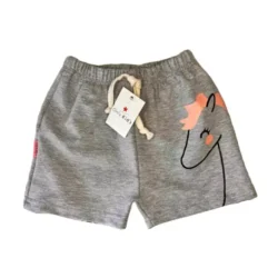 Short de nena Unicornio gris