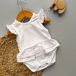 Body bebe Pollera blanco